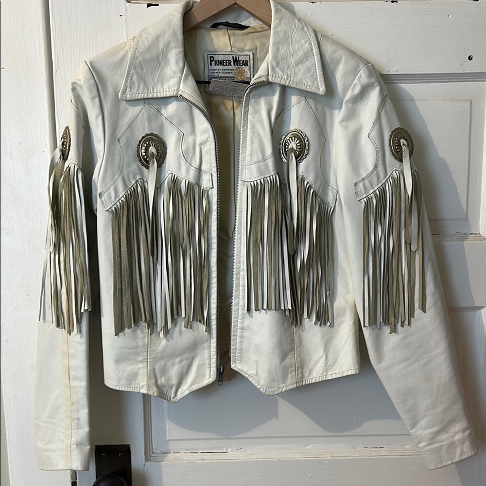 Vintage Pioneer Wear Leather Jacket